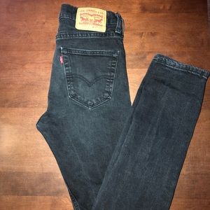Levi’s 510 Faded Black Wash Vintage Denim Jeans